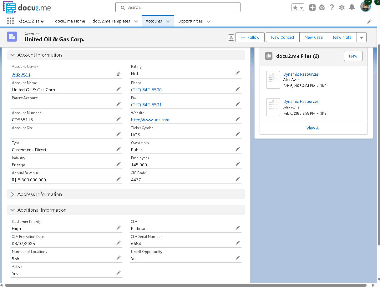 Animation showing how modifying account record fields affects the filter conditions